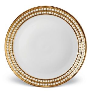 L’Objet PERLEE GOLD DINNER PLATE